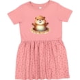 thumbnail image 3 of Inktastic Happy Groundhog Girls Toddler Dress, 3 of 5