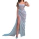 thumbnail image 1 of Gibobby Vestidos de fiesta largos de noche otoño nuevo vestido ajustado sin mangas de la de las mujeres(Azul celeste,XL), 1 of 5