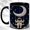 Black, variant on Astronaut Moon Swing Coffee Mug, Space Dream Mug, Ceramic 11 oz