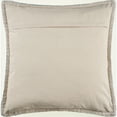 thumbnail image 3 of Laddha Home Designs 24" Teal Solid Square Throw Pillow with Embroidered Edges, 3 of 4