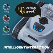Seauto Automatic Pool Cleaners Cordless Robotic Pool Vacuum for Inground Pools up to 2150 Sq.ft