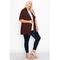 thumbnail image 2 of Women's Plus Size Casual Short Sleeve Open Front Cardigan, 2 of 3