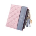 thumbnail image 1 of Leather Wallet, Pu Small Purses for Women, Bifold Card Holder Small Purse with Zipper Coin Pocket, Multicard Women'S Wallets Coin Purse for Cash, Card, Bill (Pink), 1 of 5