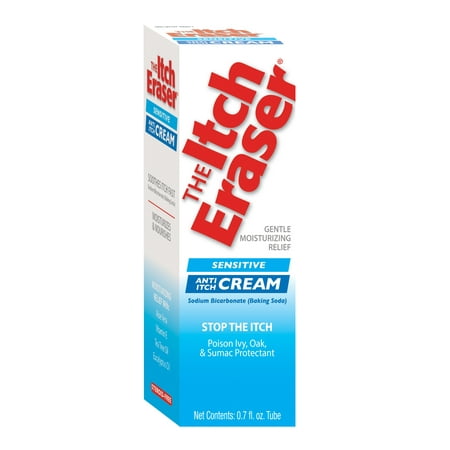 The Itch Eraser Sensitive Cream, Steroid-Free Anti-Itch Cream, 0.7 oz