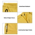 thumbnail image 2 of Little Donkey Andy Fleece Lined Softshell Pants for Men Winter Snow Ski Pants Lightweight Water Repellent Casual Cargo Outdoor Joggers Hiking Golf Climbing Trousers, Yellow Heather, Small, 2 of 7