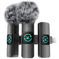 thumbnail image 1 of Micrófono Lavalier inalámbrico Kingwell para iPhone, paquete de 2, 1 of 6