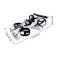 thumbnail image 3 of 2 In 1 Remote Control Car And Vehicle With LED Lights Stunt Induction Steering USB Rechargeable Battery For Kids Play, 3 of 5