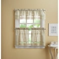 thumbnail image 4 of CHF Bridget Tier Curtain, 36"L x 56"W, Natural, Polyester/Linen, Indoor, Adult, 4 of 5