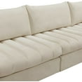 thumbnail image 4 of Meridian Furniture Jacob Cream Velvet Modular Sectional, 4 of 5