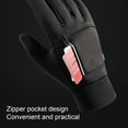 thumbnail image 2 of harmtty 1 Pair Practical Anti-slid Warm Gloves Warm-keeping Windproof Fabric Sport Gloves for Unisex,Black, 2 of 8