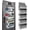 Dark Grey, variant on Over The Door Organizer with LifetimeWarranty, 4 Shelves & 4 Side Pockets, Large Storage Rack Holds 44lb, Heavy-Duty Reinforced Mesh Shelf for Bathroom, Closet, Organization, Shoes, Towels, Grey