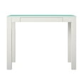 Ameriwood Home Parsons Computer Desk with Drawer, White/Spearmint