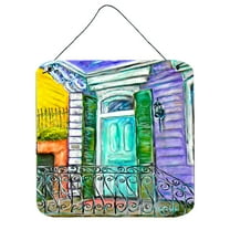 Carolines Treasures MW1354DS66 The House Next Door Wall or Door Hanging Prints 6x6 multicolor