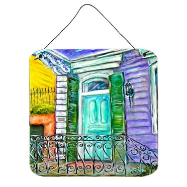 Carolines Treasures MW1354DS66 The House Next Door Wall or Door Hanging Prints 6x6 multicolor