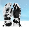 thumbnail image 4 of Waterproof Ski Gloves Winter Warm Snow Gloves High Breathable Polyester Gloves for Skiing Snowboarding Outdoor Sports, 4 of 21