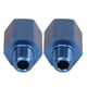 thumbnail image 3 of VOBOR 1 Par De Adaptadores De Instalación De Tuberías Azul Sellado Perfecto A Prueba De Herrumbre Rosca Macho 1/8 NPT A Conector De Instalación De Manguera De Rosca Hembra M10 Para Automóvil, 3 of 5