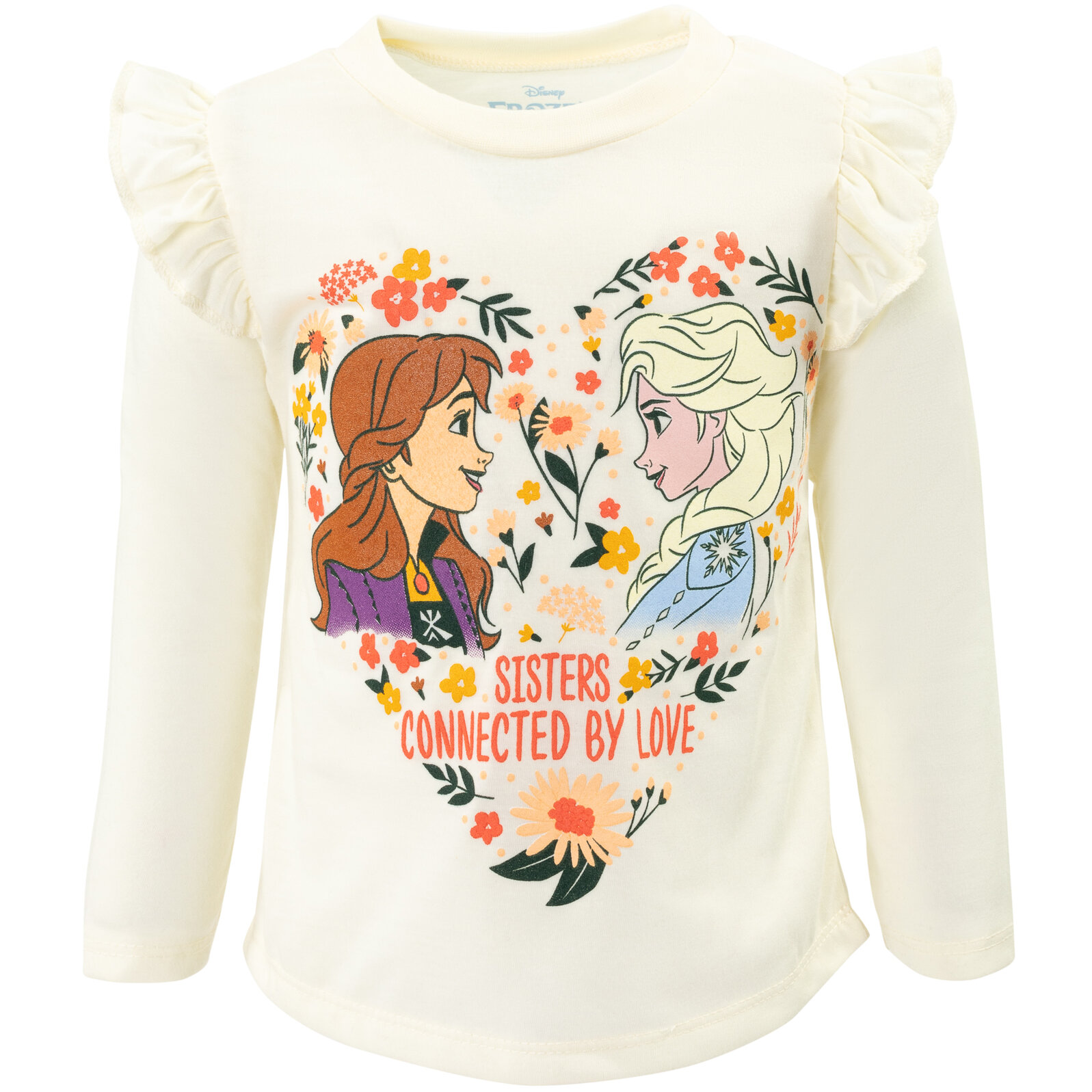 Disney Frozen Elsa Princess Anna Toddler Girls T-Shirt and Leggings Outfit Set Toddler to Little Kid - image 3 of 5