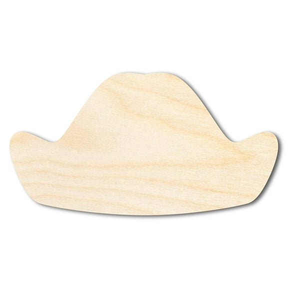 Unfinished Wood George Washington Hat Shape - Presidents Day Craft - up to 46" DIY 6" / 1/4"