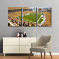 thumbnail image 2 of 3 Panel Denver Canvas Wall Art American Soccer Prints Sports Artwork Wall Decor Stadium Picture Canvas Art for Bedroom Living Room Broncos Stadium Paintings Posters Framed Ready to Hang (42"Wx20"H), 2 of 5