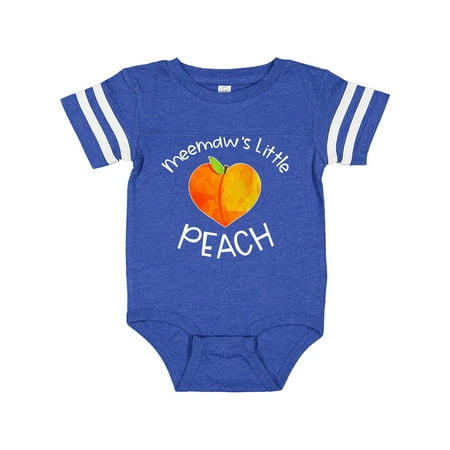 

Inktastic Meemaw s Little Peach Cute Peach Heart Gift Baby Boy or Baby Girl Bodysuit