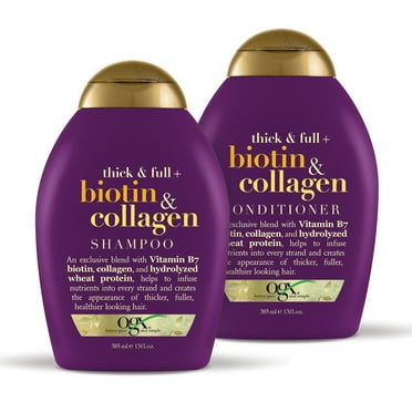 OGX Thick & Full   Biotin & Collagen Shampoo & Conditioner Set 13oz , 2 Ct