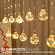 thumbnail image 4 of Serie de Luces Navidad | Esferas Navideñas Colgantes | Cortina Luces Calidas|Serie Navideña 3 Metros, 4 of 5