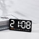 thumbnail image 5 of Inteprter Reloj de pared LED con alarma dual, brillo ajustable y visualización de fecha controlada por voz 5. Dual Decoración del hogar Estilo 6, 5 of 6