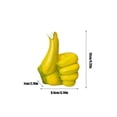 thumbnail image 3 of Estatua Decorativa de Mano de Plátano, Escultura de Resina con Pulgar Arriba, Figura Ornamental en Color Amarillo y Verde, 12x9.5x7cm para Decoración de Hogar, Oficina, Sala de Estar, 3 of 6