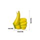 thumbnail image 3 of Estatua Decorativa de Mano de Plátano, Escultura de Resina con Pulgar Arriba, Figura Ornamental en Color Amarillo y Verde, 12x9.5x7cm para Decoración de Hogar, Oficina, Sala de Estar, 3 of 6