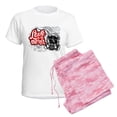 thumbnail image 6 of CafePress - Love Is In The Air Women's Light Pajamas - Women's Short Sleeve Print T-Shirt and Pants Light Cotton Pajama Set, 6 of 7