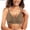 Coffee, variant on Women's Front Side Buckle Lace Edge Without Steel Ring Movement Seamless Gathering Adjustment Yoga Sleep Large Bra ,(Large,Blue)