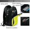 thumbnail image 6 of Wukai Yellow Travel Laptop Backpack: Business Water-Resistant Bag with USB Charging Port, Ideal College Backpack for Men & Women, 6 of 6