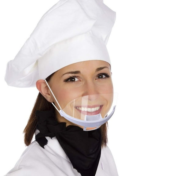 Transparent Mouth Shield Mask - 10 pc