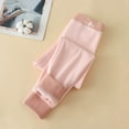 thumbnail image 4 of Pink Baby Stocking for Kids Girl Boy Fall Winter Sport Athletic Brunch Thermal Thick Straight Leg Elastic Waist Basic Long Leg Trousers Pants Leggings Stocking Kid 2025 12-13 Years, 4 of 5