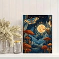 thumbnail image 2 of Cosmic Moth and Mushroom Wall Art Canvas Print， Mystical Night Sky Decor. Perfect for Living Room， Bedroom， Office， Dining Room， Gaming Room., 2 of 8