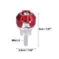 thumbnail image 3 of 1 Pair Universal Motorcycle License Plate Frame Bolts Fasteners CNC Aluminum Alloy Red, 3 of 7
