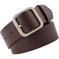 thumbnail image 2 of HUGFEGWE Ceinture en Cuir PU pour Femmes Réglable Lignes de Couture Fines Mode Décontractée Boucle à Ardillon pour Pantalon Robe CJB91-76335, 2 of 5