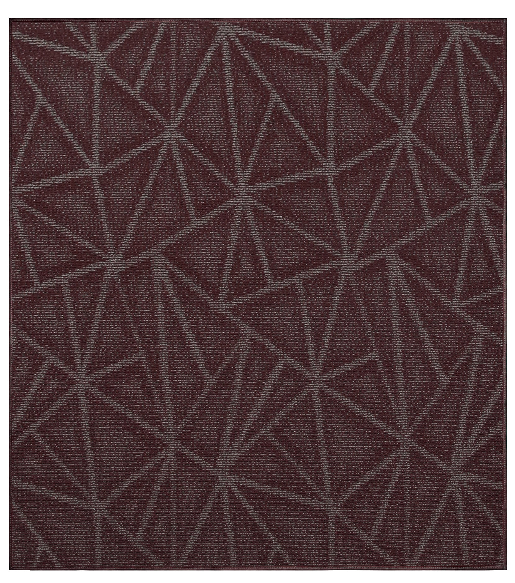 Furnish My Place Indoor Floor Rug - 7 ft. x 7 ft., Square, Burgundy ...