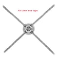 thumbnail image 4 of veasfak 4x 2 Pcs Clip Croisé en Fil d'Acier Inoxydable 316 4mm pour Rampes de Câbles DIY, 4 of 9