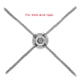thumbnail image 4 of 2x 2pcs 316 Adaptador de Malla de Alambre de Material Acero Inoxidable Malla de Alambre Clip Cruzado de 3 Mm, 4 of 5