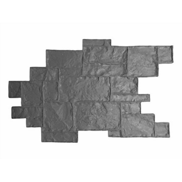 Medievil Cobble Concrete Stamp Singles by Walttools | Decorative Random Cobblestone Pattern, Sturdy Polyurethane, Flexible Texturing Mat, Realistic Detail (Floppy)