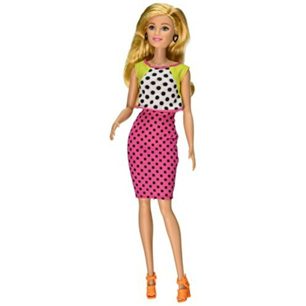 Extra Levering toernooi Barbie Fashionistas Doll 13 Dolled Up Dots - Walmart.com