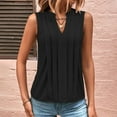 thumbnail image 2 of Bogo Summer Tops For Women Sleeveless Button-Down Shirts Cotton Tank Top Women Loose Fit Packs Tunics Women Short Sleeve Summer Casual Tunic Tops For Leggings Cute T Shirts For Women Trendy, 2 of 6