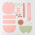 thumbnail image 4 of DIY Leather Crossbody Bag Kit Easy for Kids Leather Sewing Kits Pink, 4 of 9