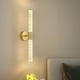 thumbnail image 1 of Lámpara De Pared De Hierro 1Pcs Gold Iron Wall Lamp Modern LED Dressing Light with Warm White Mood Lighting for Bathroom Mirror Bedroom Living Room Corridor Hotel Entrance 20.08x3.94" JASKFLY, 1 of 9