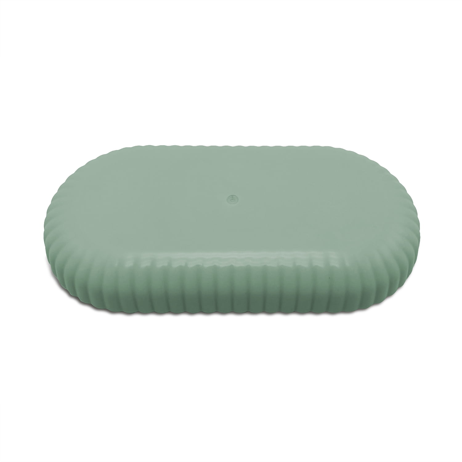 Mainstays Rubberized Plastic Ribbed Accessory Tray, Green