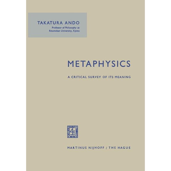Metaphysics: A Critical Survey of Its Meaning, (Paperback)