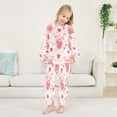 thumbnail image 5 of Fluffy Pajamas Set Fuzzy Winter Warm Pj Sets Pullover Tops and Long Pants Pink Cute Pigs Large, 5 of 8