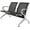 2-Seat4, variant on kinbor Waiting Room Chairs - 2 Seat Office Guest Chair Waiting Room Bench Furniture with Armrest for Clinic, Bank, Airport, Black