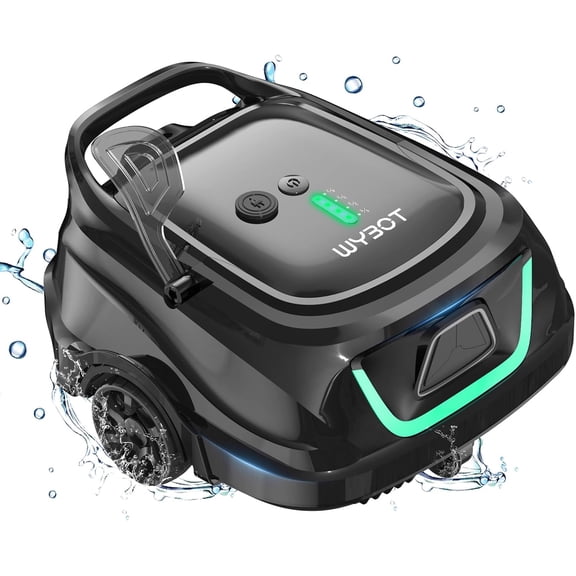 Restored WYBOT A1 Cordless Robotic Pool Cleaner, Automatic Pool Vacuum for Above Ground Pools with 120 Mins, Double Filters, LED Indicator, Charge in 2.5H, 4 Cleaning Modes,(B Grade)